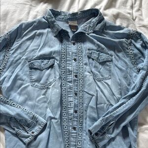 Knox Rose Light Blue Denim Shirt